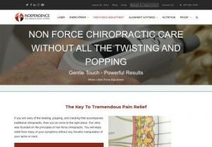 Non-Force Chiropractic Care | Independence Wellness & Pulse Center - Independence Wellness offers non-force spinal care--a chiropractic method that allows for pain relief without the harsh cracking of bones. Learn more here.