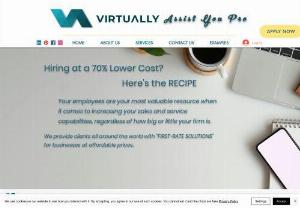 Virtually Assist You PH - We help create and manage different types of businesses for owners or entrepreneurs with affordable personal assistants (admin / social media / digital marketing/ Customer Support/ Real Estate/ Medical / Graphics/ Website). The Virtual Assistants staff have been all trained and managed professionally.