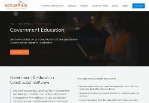 Government and Education Construction Management Software | Accu-Build - Accu-Build provides the best profitability in government and education construction management software without document management and workflows.