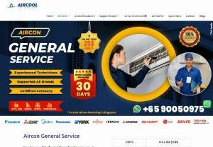 Aircon General service in singapore - AIRCOOL - Get aircon general service by our experienced technican at $25/per unit.you should do general clean of your air conditoner 3 months once.