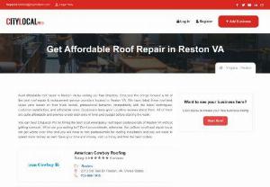 roof repair Reston VA - Finding a certified roofing company is not a hassle anymore. Citylocal Pro brings you the 5 best roof repair & replacement services in Reston VA.