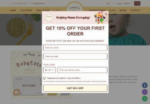 food for 1 year old in Dubai - The best gift cards for baby showers are less cute but more useful! Gift Cards for New Baby from a great selection of meal plan at Baby Eats in Dubai.