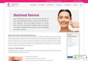 Blackhead Removal Treatment in Bangalore - Blackheads are a type of acne that occurs when your facial pores or hair follicles are blocked by oil, bacteria, dirt and dead skin cells. Ageing process, sun damage and acne can worsen this condition. They leave open black blemishes that can make your face look ugly. They are also known as comedones.