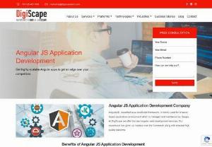 AngularJS web application development company - Digiscapetech is a leading AngularJS mobile application development company in India, it provides dynamic web apps angularJS application development solutions and services to its clients.