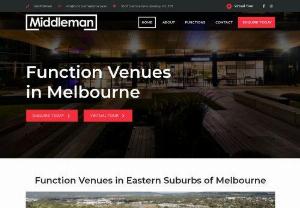 Middleman Functions - Middleman Functions Melbourne is a newly built, modern and open plan venue that caters to all types of occasions. We have been running successful functions for years maintaining good relationships with suppliers to make event planning even easier.