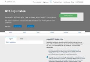 GST Registration online | GST Registration process in India - GST registration is mandatory for all VAT & CST dealers in India. Apply for GST online in Delhi NCR, Bangalore, Mumbai, Chennai etc @ 1500. Call 8750008585