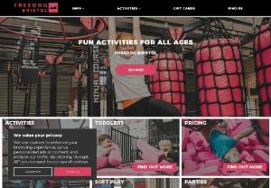 Freedog Bristol - Freedog Bristol is an activity centre for all ages. A huge trampoline court, foam pits, dodge ball & slam dunk lanes & a free running skills area to teach total beginners through to free running ninjas.
