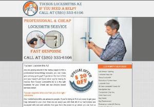 Tucson Locksmiths AZ | (520) 333-6106 - Our mobile locksmiths are awesome people. If youre trying to find out a way to get your help delivered to your door, then we can assist you with that. All of our technicians are equipped with cars and vehicles that give them the power to go where you are. Let us know your location and well be on our way.