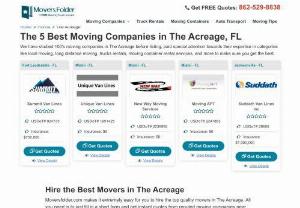 Movers in The Acreage, FL for Cheap Moving Services - We have a Network of Professional Movers in The Acreage, FL. Get Free Moving Quotes Without Any Obligation and Find the Cheap Moving Companies in The Acreage Florida.
