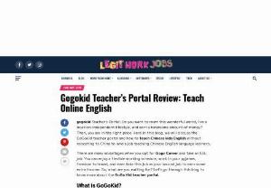 Gogokid Teacher Portal Review: Teach Online English - GoGoKid is one of the newest online ESL teaching platforms being funded by Chinese tech giant Bytedance, who owns a massive company worth over $75 billion USD. The main aim of this portal is on teaching young learners in China and they fulfill their target by hiring native English speaking teachers to teach 25-minute lessons to students one-on-one.
