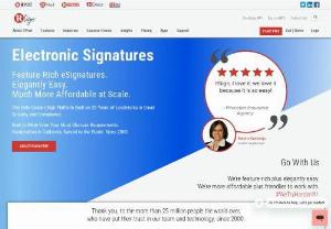 Electronic Signature Online - RSign is a web-based electronic signature online that makes it easy to sign documents electronically from almost any web-connected computer or mobile device.