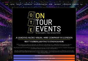 On Tour Events Technical Event Services | Wedding Production London - On Tour Events is a collaboration & merger of individual sound, lighting, video, staging & set hire companies. We are a knowledgeable & experienced event production hire company with locations in London, Surrey & Manchester.