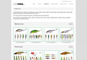 Fishing Lure Suppliers and Manufacturers in China | LAFITA - LF Fishing is a manufacturer and supplier of fresh water and salt water sport fishing baits, makes high quality fishing lure with her experienced workers.