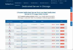 Chicago Dedicated Server - Choose Dedicated Server from our Best Dedicated Server Data Center
Get Lowest Latency Rate When Your Dedicated Server Customer Visit Your Mission Critical Application
