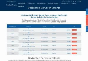 Get Fast & Secure Dedicated Server Estonia - DEDICATED SERVER ESTONIA. We Provide the Fastest Dedicated Server in Estonia. We also offer dedicated hosting in Estonia for securing your business...