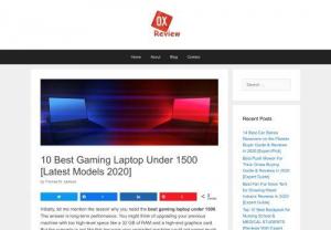 The10 Best Gaming Laptop Under 1500 [Latest Model 2020] - Are you looking for the best gaming laptop under 1500? Here you will get the ultimate guide to finding the perfect gaming laptop with the latest Updated Reviews
