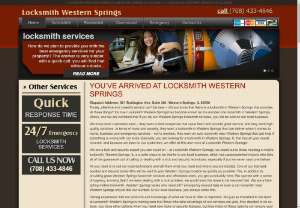 Locksmith Western Springs - Most local residents of Western Springs feel safe thanks in part to the serious efforts of Locksmith Western Springs. We work with local residents and business owners to ensure that their homes and businesses are secure. We offer lock upgrades, deadbolt installation, master key systems, lock changes, high security locks, intercom systems, re-keying locks and safe installation.