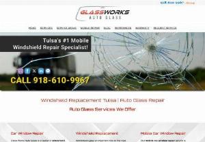 Auto Glass & Windshield Replacement - Glass Works is the leader in automotive glass replacement in the Tulsa area. Our trained technicians (with a average of 15 yrs experience) return your vehicle to meet or exceed OEM specifications. We use only the highest - quality sealants to ensure your satisfaction, and most importantly, your safety. Glass Works is committed to providing only safe, reliable, and quality auto glass replacement and repairs.