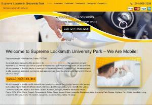 Supreme Locksmith University Park - If you have a difficult locksmith problem and cant figure out how to handle it, let us handle it for you at Locksmith University Park. When you need to know how to handle a serious lock and key issue, let us handle it for you at Locksmith University Park. We are available to help you with your automotive, residential and commercial locksmith needs. You dont have to look far for the help that you need, we are only a phone call away.