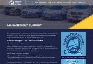 Management Support | Magnum Force Security Ltd in Ghana - An extensive management support system ensures that you receive the attention and responsiveness you deserve as a client.