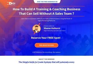 How To Build A Training & Coaching Business That Can Sell Without A Sales Team ? - Learn How to Skyrocket your Sales by using the power of Facebook Messenger Marketing Automation for your business