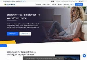 Remote Working Software For Work From Home - Enable your employees to use personal devices for work without compromising security. Ensure employee productivity and business continuity in unpredictable times using Scalefusion.