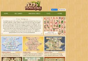 Mahjong - You may well have heard or read something about the game of Mahjong. This comes as no surprise since Mahjong is the most played game on the internet. The version we are talking about here is Mahjong Solitaire, in which the aim is to match up all the tiles in pairs so as to clear the board. You will find this game and many similar games on this Mahjong website, all of which can be played online and are free.