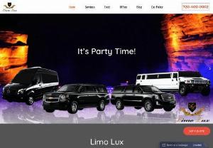 Limo Lux Best Limousine Service In Denver - Since 2009, Limo Lux provides the most reliable limousine service all over Colorado.We take your transportation seriously and go the extra mile to ensure your airport transfer, limousine service for your beautiful Wedding, limo service for a Birthday party, black car service to the Mountains and Ski Resorts of: Breckenridge, Vail, Aspen or any other transportation is absolutely perfect.