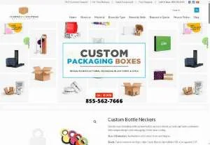 Screenshot of Custom Printed Bottle Neckers at Wholesale Price in USA