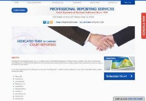 San Francisco Court Reporting Agency - Professional Reporting Services is a dedicated team of highly qualified, most trusted certified court reporters, notary services providers, depositions reporters and video conferencing in Oakland, San Ramon, Concord, Danville, Pleasanton, Lafayette, Martinez, Walnut Creek, and San Francisco.