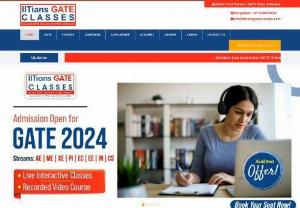 Gate Online Coaching - IITians GATE Classes provides live interactive GATE Online Coaching Classes and have GATE Class Room Coaching in Bangalore. We also provide finest GATE Online Test Series. Our prime focus is to get success for all by giving attention to each student and provide them an interactive and fundamental learning.