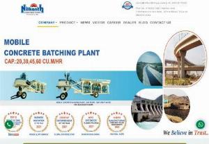 Concrete Drum Mixer -  Mobile Concrete Batching Plant. - Nilkanth Engineering  Is One Of India\'s Leading Construction Equipment Manufacturing Company & Supplier Like Concrete Drum Mixer  Mobile Concrete Batching Plant in India.