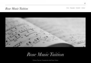 Rose Music Tuition - Online Clarinet, Saxophone and Piano tuition, based in the purley area in South London. Online, Clarinet, Saxophone, Piano, Teacher, Tuition, Surrey, London, Croydon, Purley.