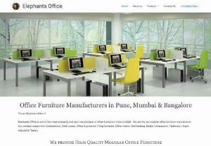 Office furniture manufacturer in pune - Elephants Office is fully focused on manufacturing high quality modular office furniture in Pune. We offer a wide range of modular office furniture. Our Design team has led us to reach one of the top modular office furniture manufacturers in Pune, India.