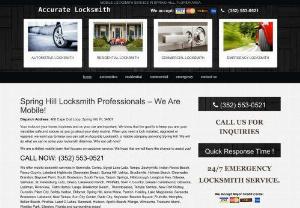 Locksmith Spring Hill - Spring Hill, FL 34607 - 24/7 Emergency Spring Hill Locksmith - (352) 553-0521 Mobile Spring Hill locksmith service from 400 Cape Cod Loop, Spring Hill, FL 34607 Fast, Expert Locksmiths in Spring Hill, Florida