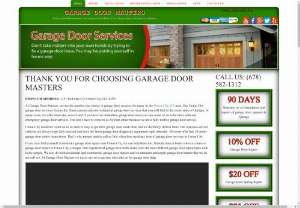 Garage Door Masters - Here at Garage Door Masters, we always live up to our name! We are indeed masters in the field ~ dependable professional mobile staff garage door repair technicians who are all thoroughly trained, fully field-tested, and officially certified. We repair and install garage doors all the time, so we can definitely help you, too! When youre seeking a reliable company to conduct top-quality garage door repair ~ residential or commercial ~ Garage Door Masters is peerless in Union City, Georgia!