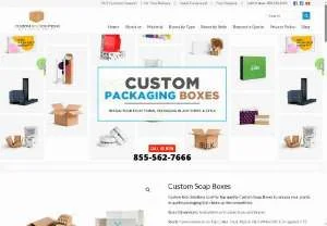 Screenshot of Custom Printed Soap Boxes at Cheap Prices in USA.
