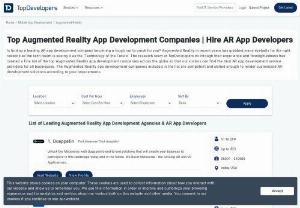 Top 10+ Augmented Reality App Development Companies | Hire AR App Developers - An extensively researched list of top 10+ AR app developers with ratings & reviews to help find the best augmented reality app development companies around the world
List of Leading Augmented Reality App Development Agencies & AR App Developers.