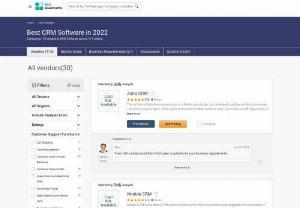 Best CRM Software - Identify the best CRM Software. Read unbiased reviews and insights, compare features and key buying criteria. View top CRM Software 360 Quadrants to know the market leader.