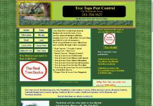 Certified Arborist, Tree Maintenance - Looking for a certified arborist, Spring, Tx? Tree Tops Pest Control is the answer. Their tree doctor offers a wide range of services.