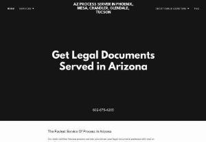 Serve Monsters - Do you need a service of process in Phoenix, Arizona? You\'ve come to the right place. Rely on our state certified process servers to deliver your legal documents professionally and on time.