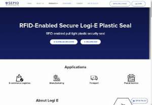 Secure Logi: Tamper Evident Plastic Security Seal | Sepio Products - Electronic strap seal with RFID technology that combines physical security with automated track and trace for use in smart logistics via plastic security seals.