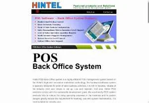Screenshot of POS Back Office System Software - Hintel POS System Solutions