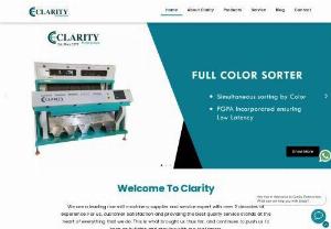 Clarity Enterprises - Clarity Enterprises is an Indian based company dealing in boiler machines, color sorters, compressors and other equipment widely used in the Rice Mill Industry.