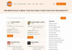 Looking For The Best Private Tutor For Class 7 ??? - Find the best private tutor for class 7 with the help of best educational platform. Gurusiksha care for your expectations, providing the best from thousands of experts. Visit the website for more.