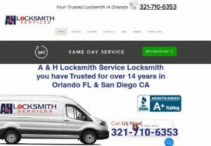A and H Locksmith Services - LOCKSMITH NEAR BY A & H Locksmith Services is your Locksmith specialist. Our team of experienced and friendly technicians are available 7 days a week to unlock and repair a wide variety of lock problems. When you have a broken lock,  locked out or need to rekey locks,  you dont have time to spare hunting around for help,  and the last thing you want to do is wait endlessly for help to arrive. Let us come to you and demonstrate our fast,  professional and affordable locksmith service. just searc