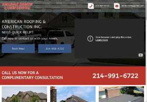 AMERICAN ROOFING & CONSTRUCTION INC. - Roofing Company McKinney TX - Whether you need a new roof installation, want to replace an existing installation, or need a general roof repair, we have all these services you can rely on. We are the most reliable residential roof contractor in the United States, offering the best rooftop services at McKinney TX. Call us for an on-site assessment for free!