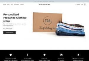 Thrift Clothing Box - Delivering comfort and Affordable & unique fashion to everyone, everywhere in CANADA while keeping clothes out of landfills.