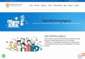 digital marketing agency in USA - Choose the best Digital marketing agency in USA before your hire. Uniqwebtech is one of the best digital marketing companies in USA. We are experienced and professional digital marketing company. We offer all digital marketing services and our purpose is satisfying our customers with our quality of services.