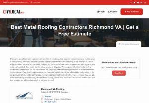 metal roofing richmond - The roof is one of the most important components of a building, that requires constant care and maintenance to keep working efficiently and safeguarding us from weather monsters including, heavy downpours, storm and hurricanes, snowfall, and reckless sunlight. So, if your metal roof needs repairs or you want to get a new metal roof installed, then check out the latest catalog of CityLocal Pro comprise of the best metal roofing contractors in Richmond VA. We have sorted out only the best metal...